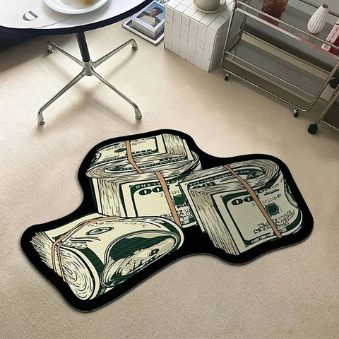 Navak Carpet Exclusive Picks Flannel Carpet Cartoon Dollar Entry Door Mat Entryway Rug Entry Rug Non-slip Mat  Washable Dirty Resistant Home Decor