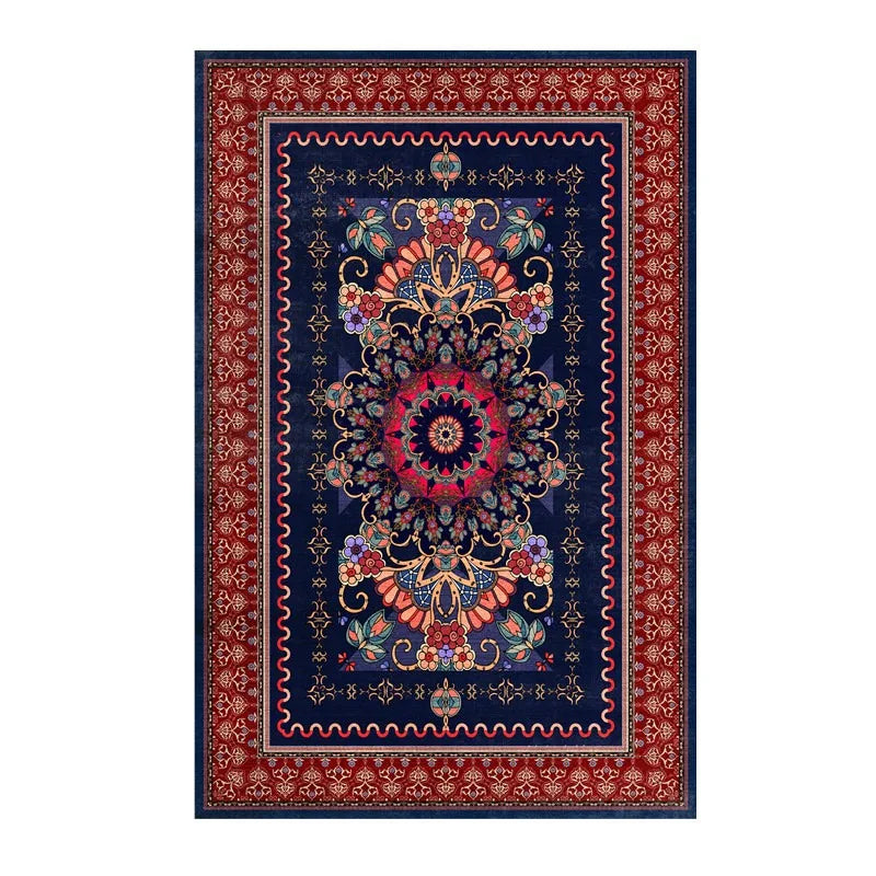 Navak Carpet Retro Europe Persia Style Art Carpet Living Room Sofa Bedroom Study Kitchen Entrance Door Mat Non-slip Light Luxury Decor Rug