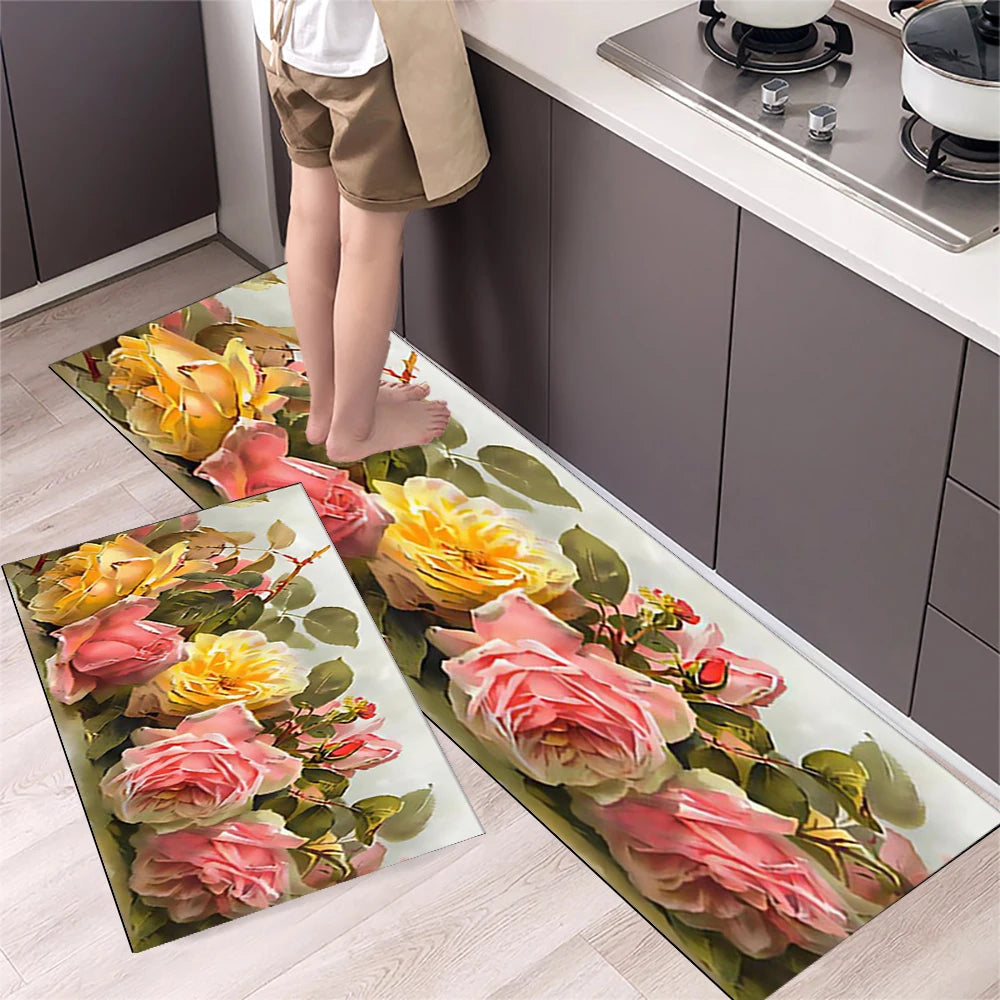 Navak Carpet Kitchen Mat Carpet for Floor Home Entrance Doormat Bedroom Living Room Decor Bedside Rug Hallway Balcony Bathroom Anti-Slip Mat