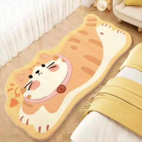 Navak Carpet Exclusive Picks Upgraded Material Funny Cartoon Bedroom Bedside Rug Living Room Bathroom Kitchen Non-slip Washable Carpet Mat Home Decor