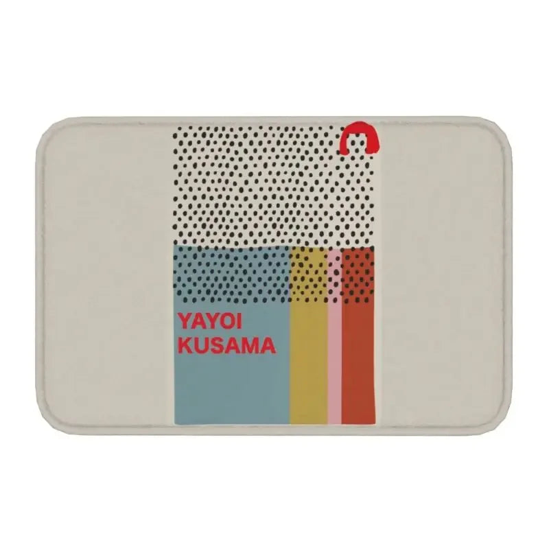Navak Carpet Custom Yayoi Kusama Abstract Painting Doormat Non-Slip Entrance Bathroom Kitchen Door Floor Mat Garage Rug Carpet Footpad