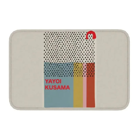 Navak Carpet Custom Yayoi Kusama Abstract Painting Doormat Non-Slip Entrance Bathroom Kitchen Door Floor Mat Garage Rug Carpet Footpad