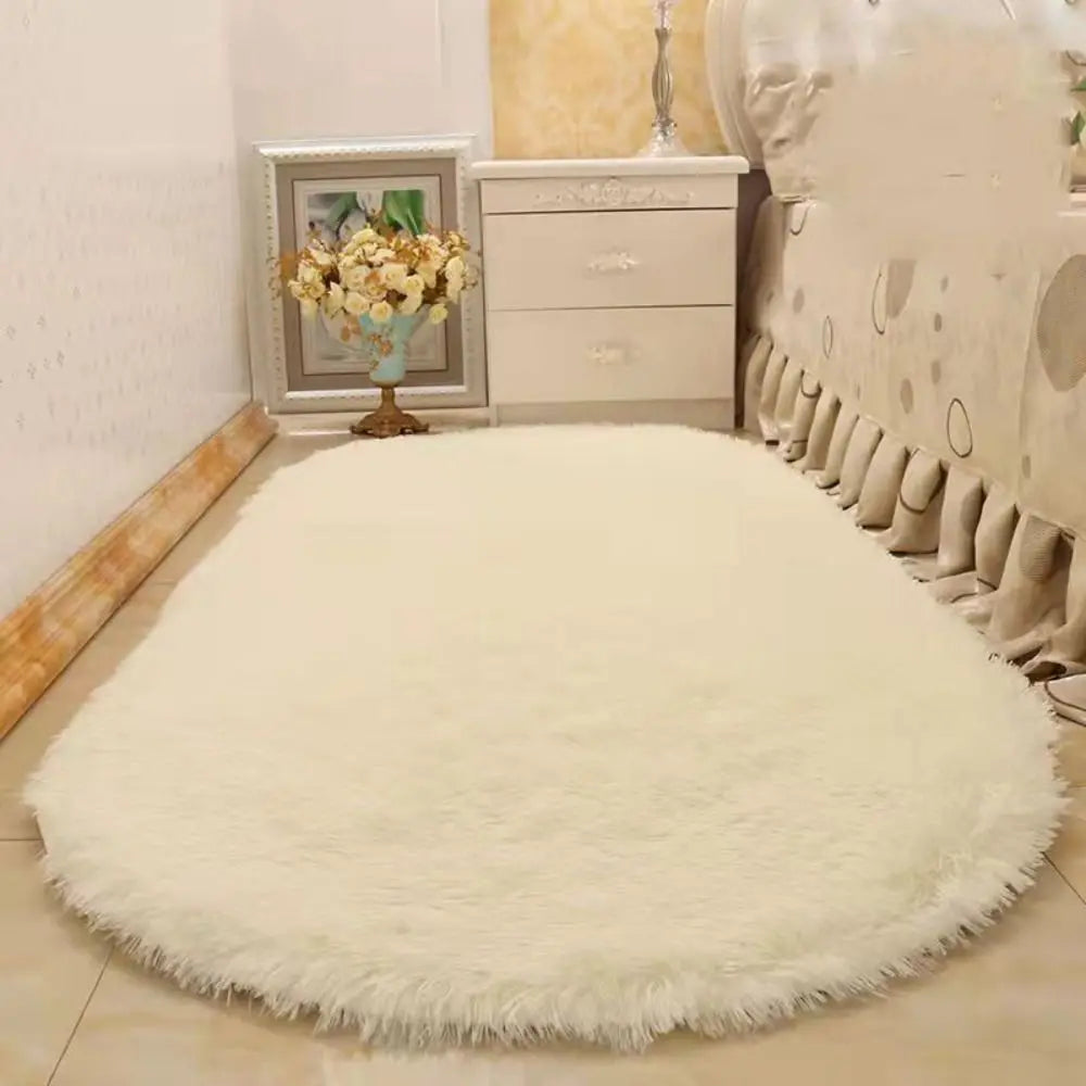 Navak Carpet Tie-dyed New Non Slip Imitation Wool Long Hair Carpet Floor Protection Bedroom Mats Faux Fur Sheepskin Rug Soft Rugs