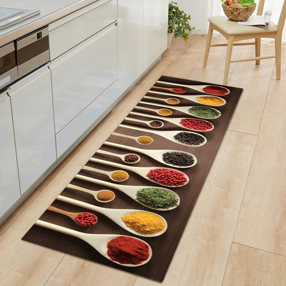 Navak Carpet Modern Kitchen Mat Home Entrance Doormat Hallway Bedroom Living Room Decoration Floor Carpet Balcony Bathroom Anti-Slip Long Rug