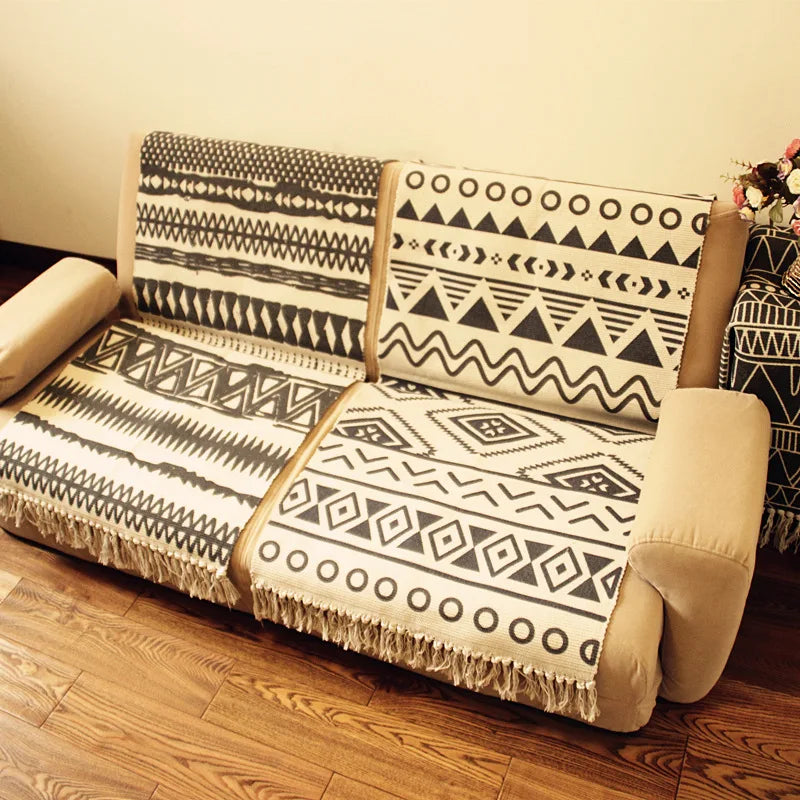 Navak Carpet Nordic Cotton and Linen Carpet Home Living Room Sofa Coffee Table Blanket Bedroom Bedside Floor Mat Door Mat Machine Washable