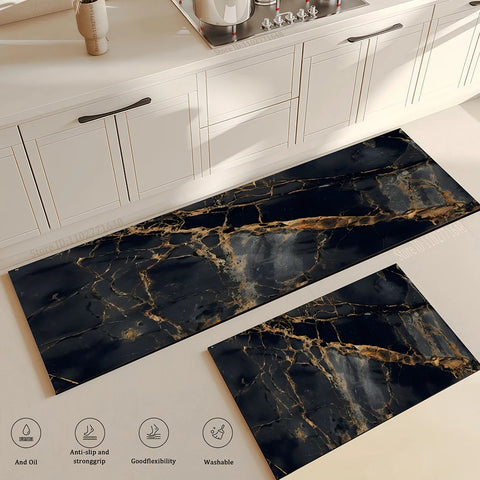Navak Carpet Marble Kitchen Rug Hallway Entrance Doormat Home Living Room Children Bedroom Floor Decor Carpet Bathroom Door Non-Slip Foot Mat