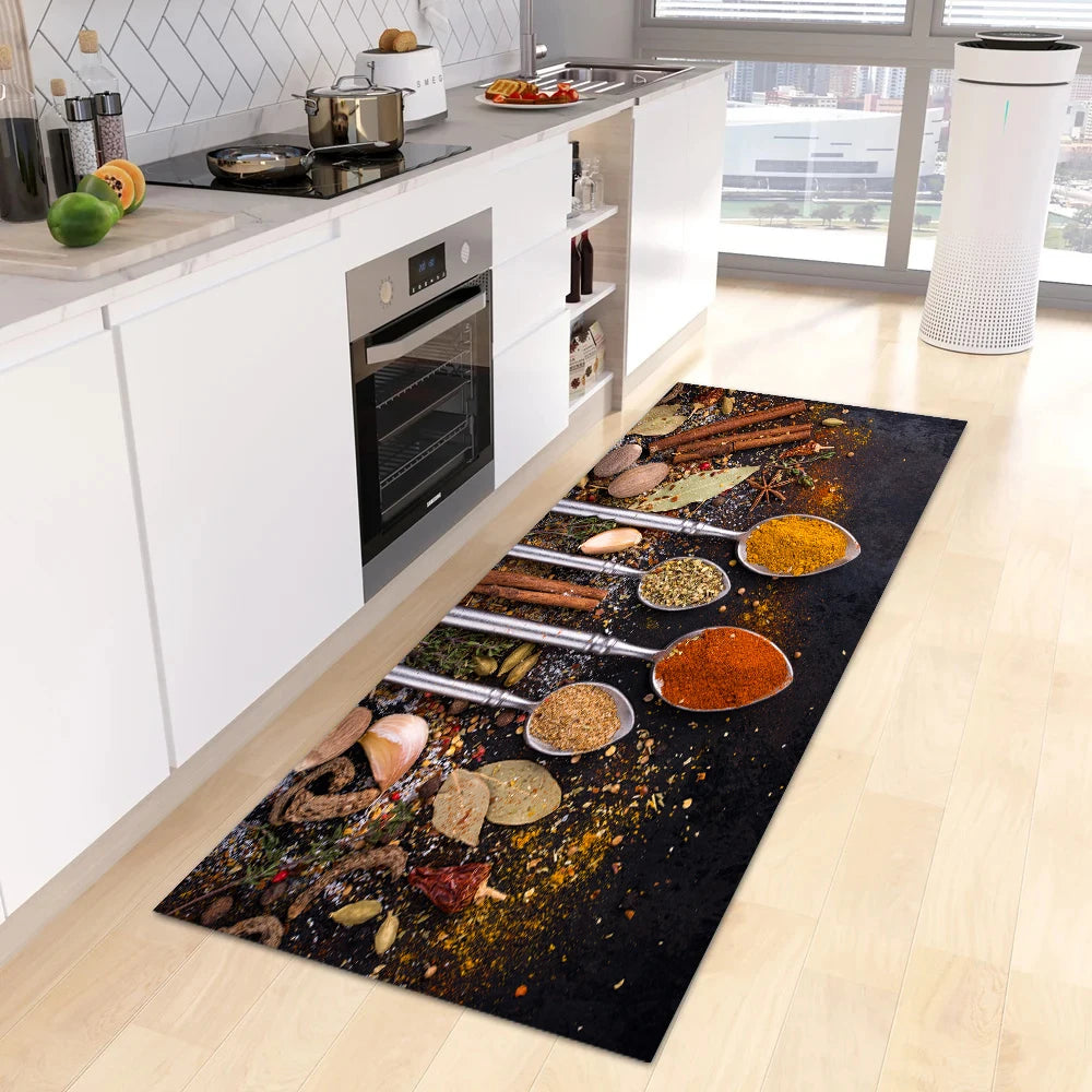 Navak Carpet Modern Kitchen Mat Home Entrance Doormat Hallway Bedroom Living Room Decoration Floor Carpet Balcony Bathroom Anti-Slip Long Rug