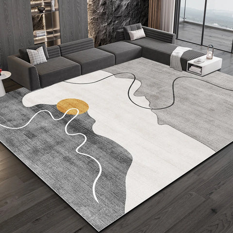 Navak Carpet Light Luxury Study Rug Large Area Nordic Style Carpets for Living Room Minimalist Bedroom Decor Bedside Carpet Home Washable Mat