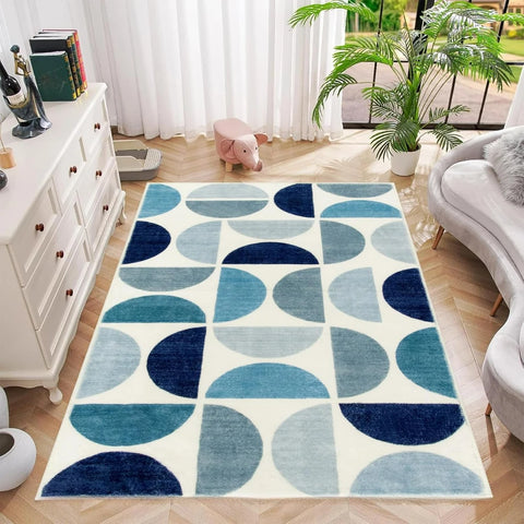 Navak Carpet Lahome Boho Half Circle Pattern Carpet for Living Room Decor Bedroom Soft Mats Kitchen Table Nonslip Rugs Lounge Sofa Floor Mat
