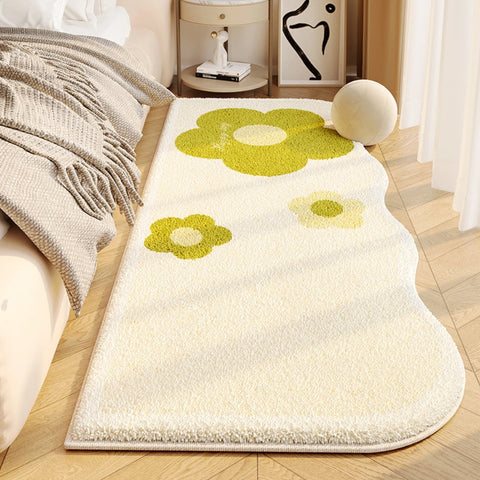 Navak Carpet Exclusive Picks Rug For Bedroom Flannel Bedside Carpet Nordic Simple Fresh Flowers Bedroom Living Room Sofa Tea Table Carpet