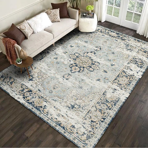 Navak Carpet Retro Europe Persia Style Carpet Living Room Sofa Bedroom Study Kitchen Entrance Door Mat Non-slip Cartoon Home Decoration Rug