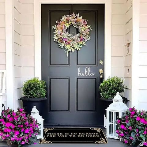 Navak Carpet Funny Welcome Mats Please Take Off Your Shoes Floor Decorative Carpet Non-slip Easy Clean Rug Room Home Office Washable Doormats