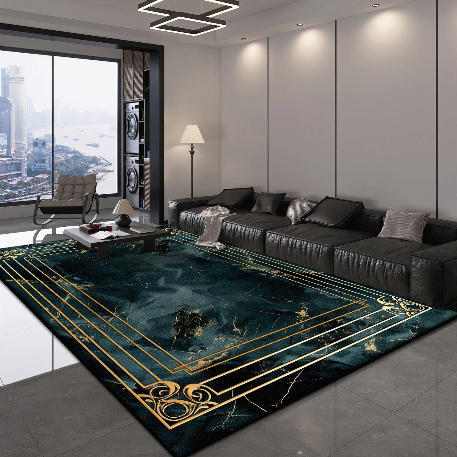 Navak Carpet Nordic Luxury Carpet Living Room Decoration Lounge Coffee Tables Non-slip Large Rugs 200x300 Foldable Bedroom Bedside Soft Mats