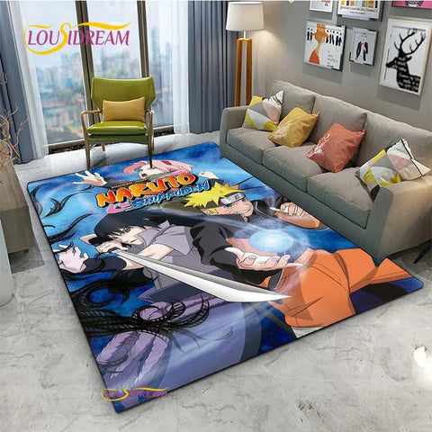 Navak Carpet Naruto Cartoon Anime Carpet for Living Room Bedroom Cute Rugs Kitchen Table Door Kids Un-slip Floor Mats Alfombra Birthday gift