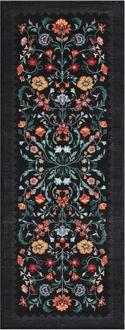 Navak Carpet Hallway Runner Rug Washable Floral Corridor Long Carpet Soft Low Pile Christmas Decor Carpets Bedroom Floor Mat Non-slip Mats