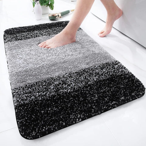 Navak Carpet Olanly Shaggy Bath Mat Microfiber Super Absorbent Bathroom Shower Rug Non-Slip Soft Shower Mats Floor Plush Carpet Foot Wash Mat