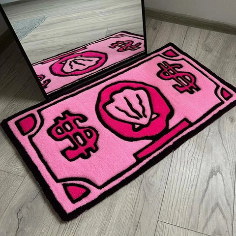 Navak Carpet Cartoon Money Rugs Waterproof Floor Mat Fluff Carpet Non-slip DoorMat Unique Living Room Decor Rug For Bathroom Hallway Balcony
