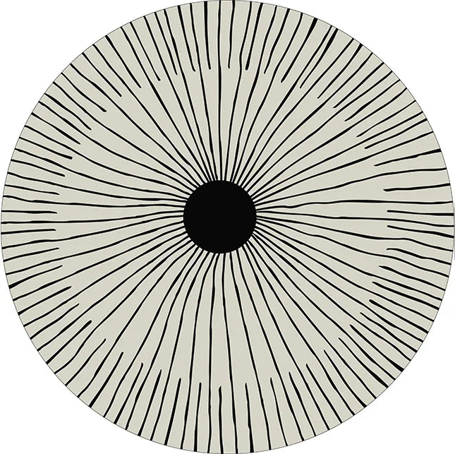 Navak Carpet Modern Simple Style Living Room Round Carpet Home Chair Mat Decoration Striped Large Area Rugs Bedroom Bed End Soft Floor Mats