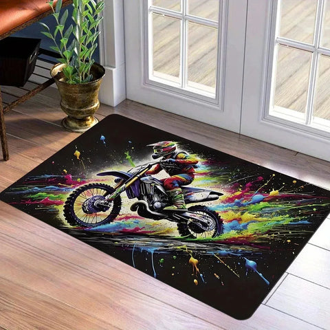 Navak Carpet 1PC 3D pattern Landscape Door Mats Kitchen Rugs Non-Slip Pop design Bathroom Rugs Bath Mat Carpet for Home Sink Laundry Decor