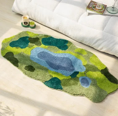 Navak Carpet Nordic Style Bedroom Decor Carpet Home Fluffy Soft Rug Irregular Shapes Carpets for Living Room Thickend Plush Bedside Floor Mat