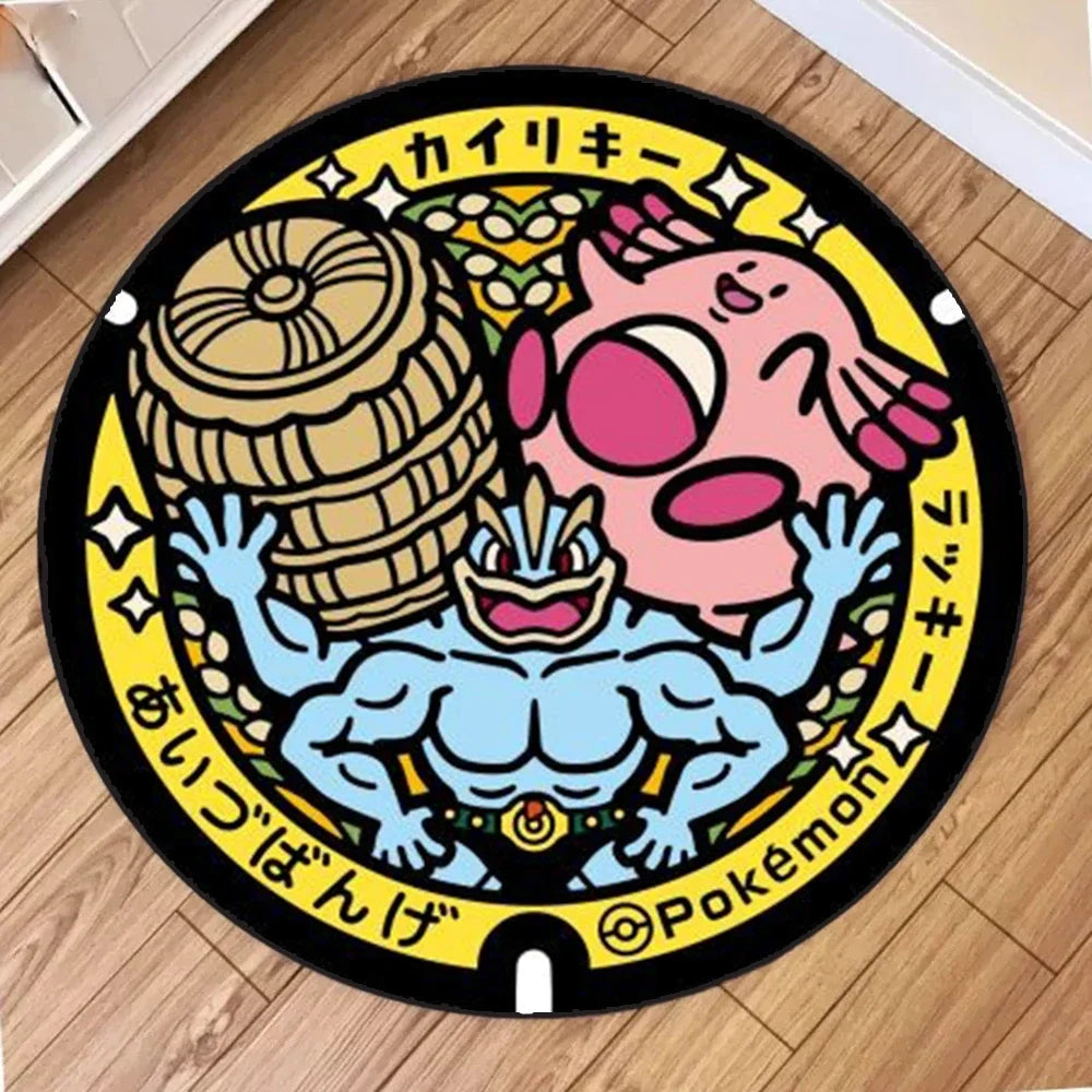 Navak Carpet NEW Daily Picks Kawaii Pokemon Rug for Living Room Decor Lounge Balcony Sofa Mat Bedroom Soft Rug Swivel Chair Mat Kids Gift