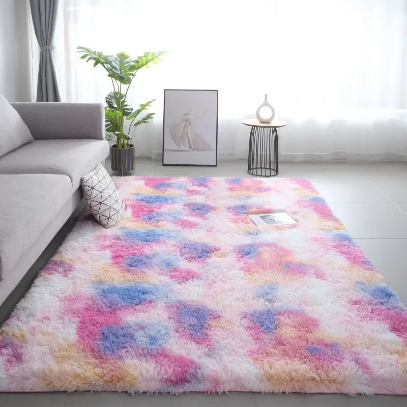 Navak Carpet Exclusive Picks Tie-dye Carpet Living Room Coffee Table Cushion Shaggy Washable Bedroom Modern Scandinavian Soft Cozy Mat Home Decor Rug