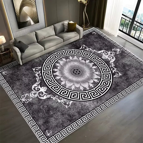 Navak Carpet Luxury Rugs and Carpets for Living Room Decoration Elastic Mat Bedroom Carpet Home Decor Non Slip Floor Mats Machine Washable