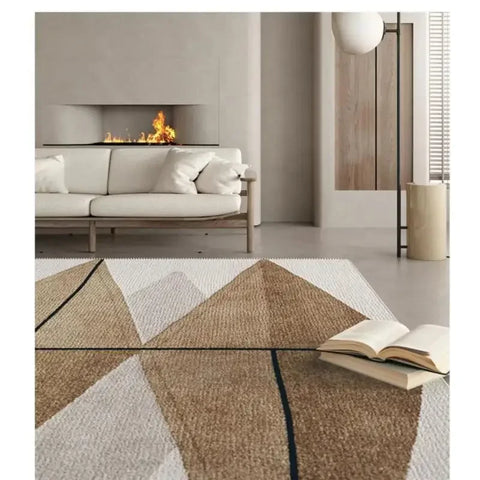 Navak Carpet Exclusive Picks Scandinavian Style Light Luxury Circle Fleece Home Carpet Living Room Bedroom Bedside Non-slip Decorative Home Carpet