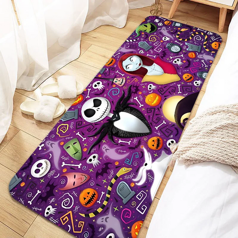Navak Carpet Jack Skellington Door Mat Entrance Non-slip Doormat Washable Kitchen Carpet Living Room Hallway Rugs Bathroom Bath Door Mats