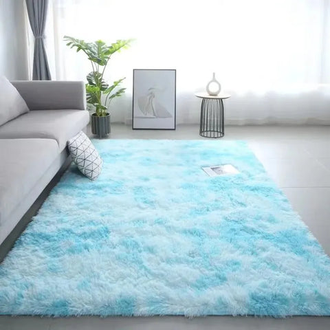 Navak Carpet Exclusive Picks Silk Wool Rugs Children's Room Living Room Bedroom Tie-Dye Non-Slip Washable Machine Washable Carpet Mats