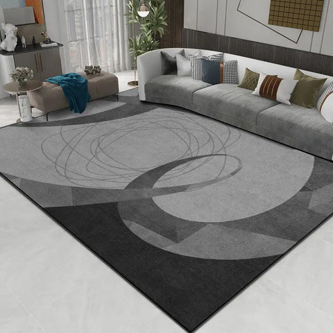 Navak Carpet Deluxe Grey Carpet Living Room Decoration Home Bedroom Carpet Lounge Rug Entrance Door Mat Foot  Area Rug Large  Nordic style