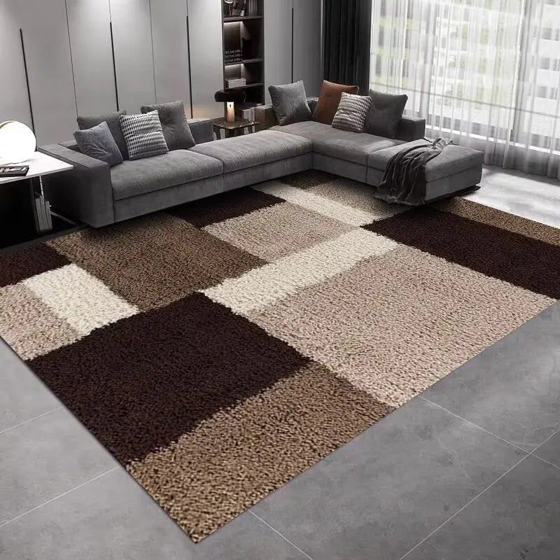 Navak Carpet INS Nordic Abstract Geometric Large Carpets for Living Room Home Room Decoration Plush Lounge Rug Cloakroom Floor Mats Antiskid