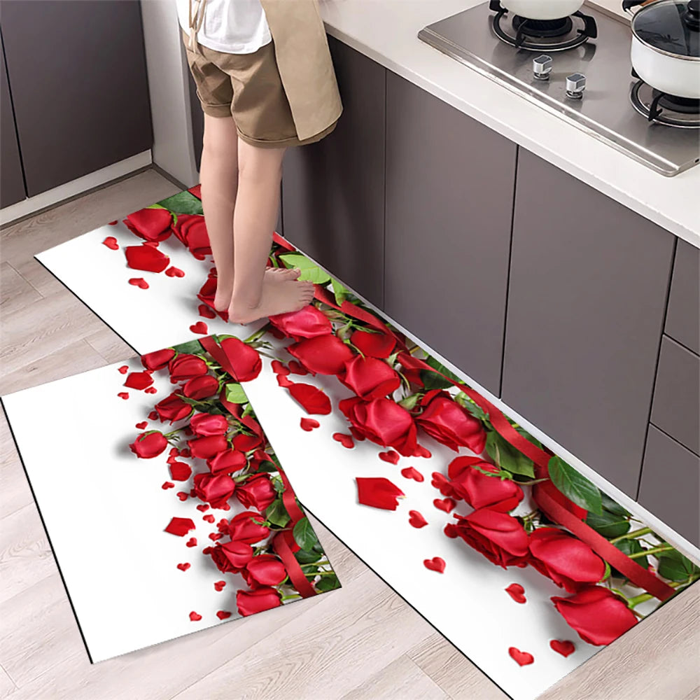Navak Carpet Kitchen Mat Carpet for Floor Home Entrance Doormat Bedroom Living Room Decor Bedside Rug Hallway Balcony Bathroom Anti-Slip Mat