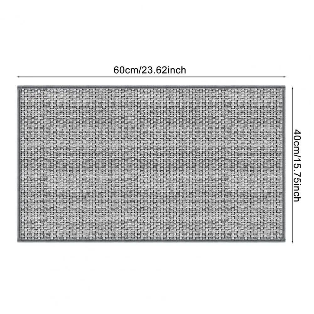 Navak Carpet Floor Mat Non Slip Washable Entryway Rug Water Absorbent Quick Drying Bathroom Mat Durable Braided Texture Plush Entryway Rug