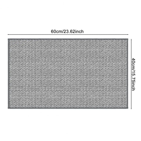 Navak Carpet Floor Mat Non Slip Washable Entryway Rug Water Absorbent Quick Drying Bathroom Mat Durable Braided Texture Plush Entryway Rug