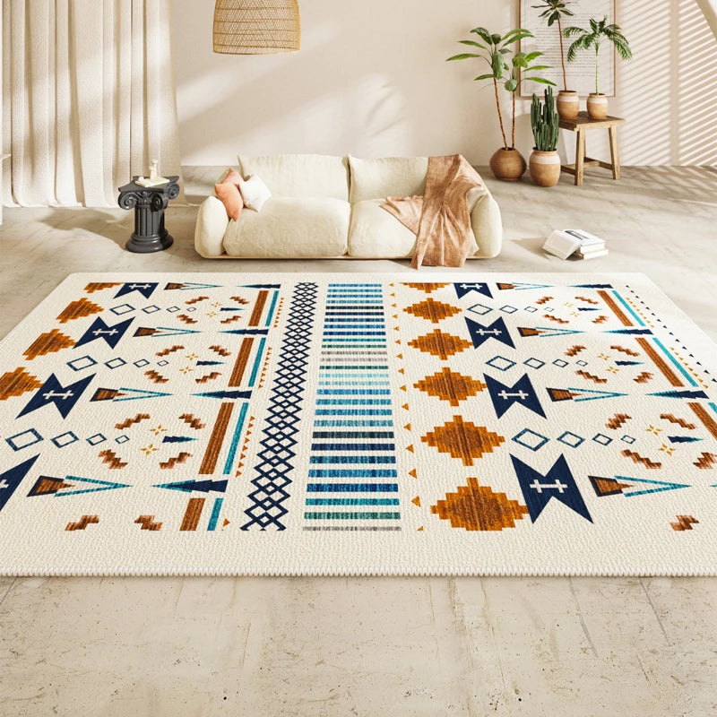 Navak Carpet Persian Living Room Large Area Carpet Bedroom Bedside Sofa Coffee Table Non Slip Carpets 2025 New Retro High End Waterproof Rug