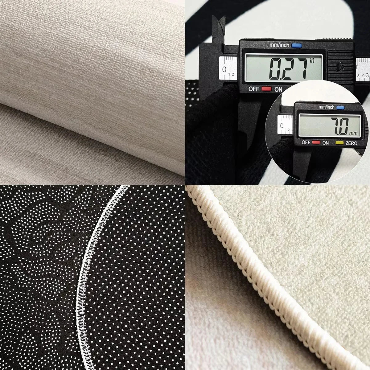 Navak Carpet Round Rug Living Room Carpet Soft Bedroom Bedside Floor Mat Plants Flowers French Retro Anti-slip Carpets Home Ddecoration Tapis
