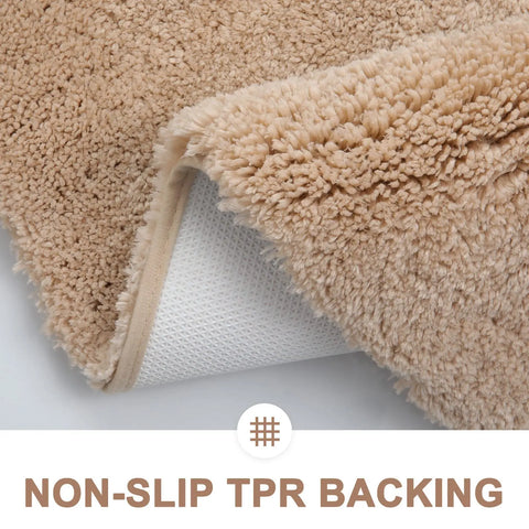 Navak Carpet Kitinjoy Fluffy Bathroom Rugs Non-Slip Washable Absorbente Bath Mat Soft Shaggy Microfibre Bath Mats Resist Dirt Kitchen Carpets