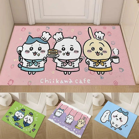 Navak Carpet Daily Picks Disney Chiikawa Floor Door Mat Living Bedrooom Bathroom Entrance Carpet Cute Girl Child House Home Decor Non-slip Rug