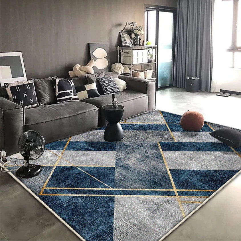 Navak Carpet Nordic Modern Carpet for Living Room Geometric Decoration Home Sofa Soft Large Rugs Non-slip Bedroom Lounge Plush Floor Mat Soft