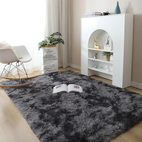 Navak Carpet Gray Bedroom Living Room Home Carpet Nordic Fluffy Plush Children's Room Decor Non Slip Mats Lounge Porch Table Coffee Large Rug