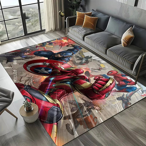 Navak Carpet Daily Picks 27 Style Cartoon Marvel SpiderMan Avengers Rug Carpet for Living Room Bedroom Home Decor Perfect Floor Mat for Any Space
