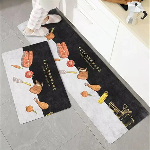 Navak Carpet Kitchen Carpet Mats for Floor Bedroom Living Room Long Bedside Area Rug Soft Washable Carpet Anti Slip Bathroom Entrance Doormat