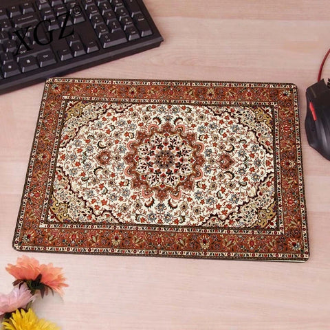 Navak Carpet Keyboard Computer Mousepad Persian Carpet Aesthetic Notbooks Rubber Mouse Mat Gaming Laptops Table Desk Rug Adhesive-Protective