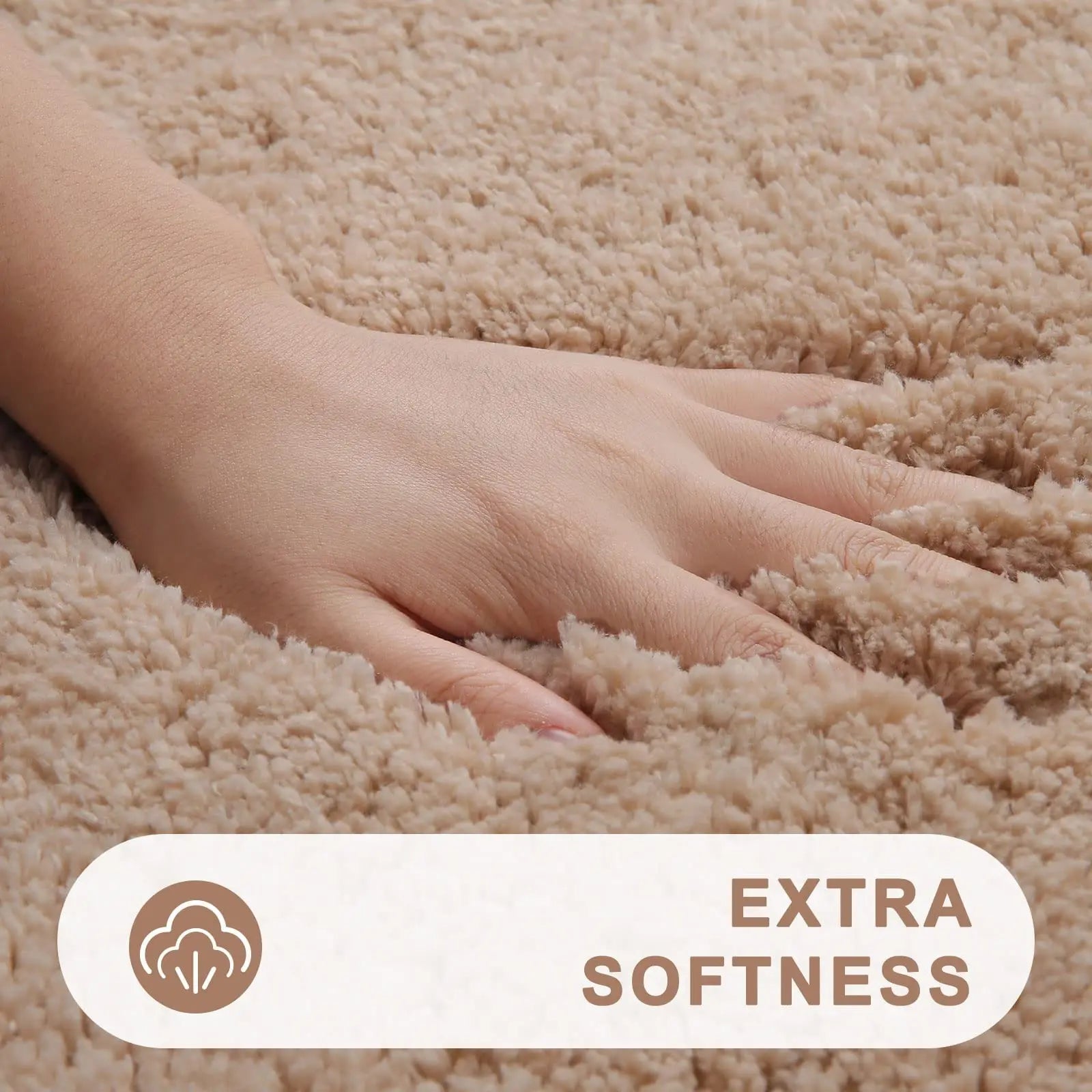 Navak Carpet Kitinjoy Fluffy Bathroom Rugs Non-Slip Washable Absorbente Bath Mat Soft Shaggy Microfibre Bath Mats Resist Dirt Kitchen Carpets