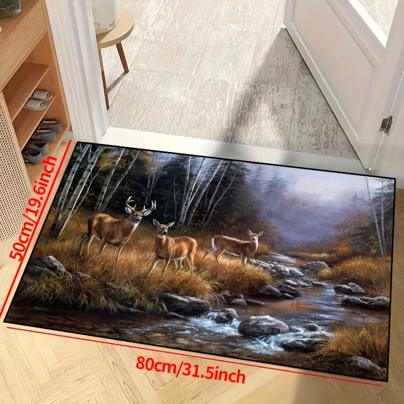 Navak Carpet Machine washable polyester door mat 1pc crystal pile carpet for home living room bedroom decoration