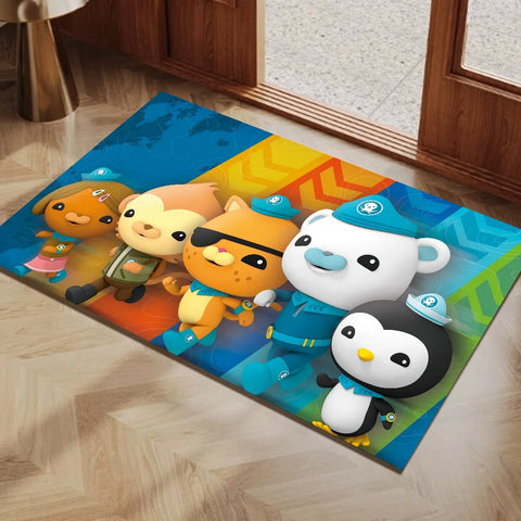 Navak Carpet The Octonauts Cartoon Door Mat Washable Non-Slip Living Room Sofa Chairs Area Mat Kitchen Toilet Rug