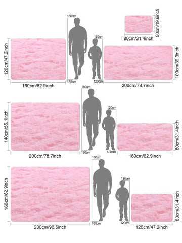 Navak Carpet Pink Bedroom Carpet For Children's Room Cute Girls Floor Soft Mat Living Room Decoration White Fluffy Large Kids Bedside Rugs