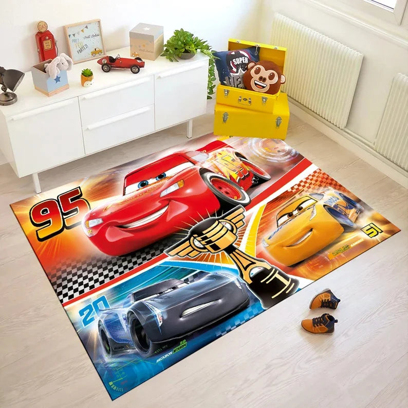 Navak Carpet Daily Picks Motorway Road Car Floor Carpet McQueen Cartoon Car Rug for Kids Room Decor Minimalist Nursery Child Play Mat Gift Ideas