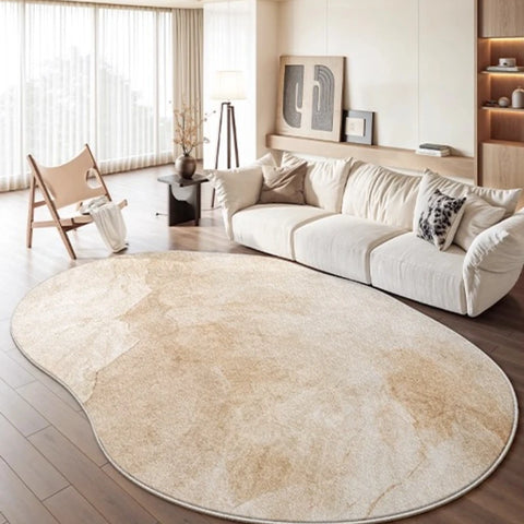 Navak Carpet Light Luxury Bedroom Decor Marble Carpet Irregular Shape Carpets for Living Room Fluffy Soft Plush Rug Home Non-slip Floor Mat